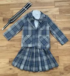 フォーマルスーツセット チェック柄 120cm