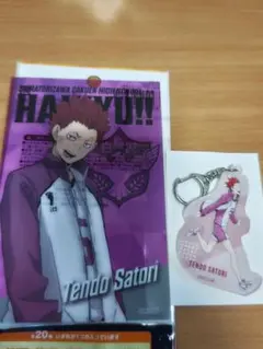 ハイキュー!!　天童覚　描き下ろしアクリルキーホルダー　クリアカード