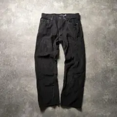 BANANAREPUBLICバナリパコーデュロイパンツ細畝ノータックブラック34