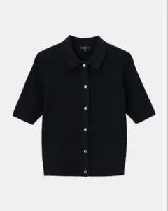【美品】PLST プラステカットレーヨンブレンドポロカーディガンのサムネイル