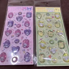 ストーンシール マイメロ&クロミ・シナモロール&ポムポムプリン 2枚セット