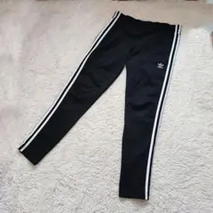 adidas originals トラックパンツ ラインパンツ 黒トレフォイル