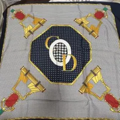 Christian Dior シルクスカーフ 幾何学模様