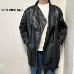 ge'm barre 90's VINTAGE モードデザインレザーコート