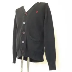 美品△POLO RALPH LAUREN カーディガン ネイビー M ホース刺繡