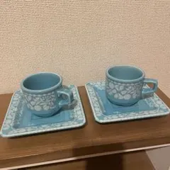 Tiffany boutique デミタスカップ&ソーサー2客セット