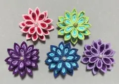 つまみ細工（シンプル・ダブルカラー）