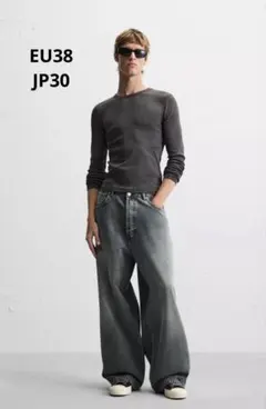 ZARA ザラ スーパーバギーフィットジーンズ EU38 JP30 完売品