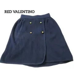 【美品】レッドヴァレンティノ RED VALENTINO ニットスカート金ボタンのサムネイル