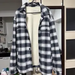 チェック柄ネルシャツ フリース裏地付き