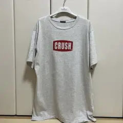 CRUSHロゴ Tシャツ Lサイズ グレー