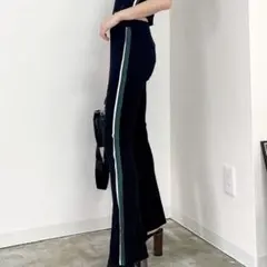 GYDA サイドライン ハーフスリーブニット パンツ