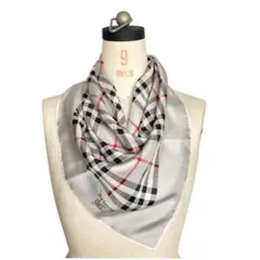 バーバリー大判ストール バーバリー BURBERRY マフラー ストール SCARVES GREY 8053608