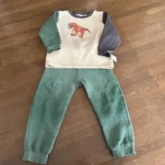 恐竜刺繍キルティングパジャマセット 110