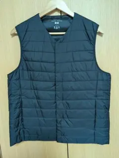 [未使用] ユニクロ パフテックベスト (メンズ/Lサイズ/ネイビー)