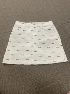 Jack Bunny!! レディース スカート サイズ0 ホワイト ロゴプリント