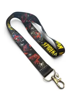 スパイダーマン ネックストラップ ストラップ MARVEL ブラック