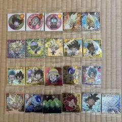 ドラゴンボール超戦士シール 超絶感謝の十周年 21枚まとめ売り SEC2枚付き