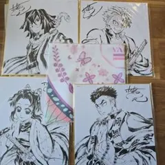 鬼滅の刃 柱稽古編 　限定特典 色紙 風呂敷　合計５枚 セット 鬼滅の刃 柱稽古編 限定特典 色紙 風呂敷 合計5枚 セット - メルカリ