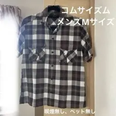 ロ*ク様 COMME CA ISM チェック柄 半袖シャツ M