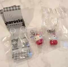 サンリオキャラクターズ　いちごめじるしアクセサリー　ハローキティ　ウサハナ