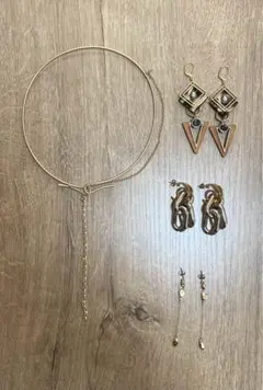 ネックレス ピアス 4点セット