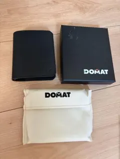 【新品】二つ折り財布　メンズ レディース　ブラック DOMATコンパクトのサムネイル
