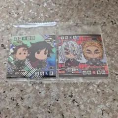 鬼滅の刃シールウエハース其ノ十四　冨岡義勇&竈門炭治郎　宇髄天元&煉獄槙寿郎