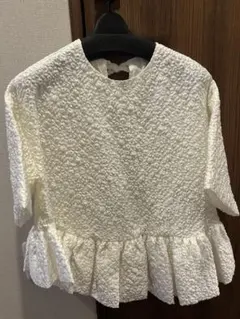 ジプソフィア　Gypsohila ミルフィーユロングT ホワイト 長袖Tシャツ ジプソフィア Gypsohila ミルフィーユロングT ホワイト 長袖Tシャツ