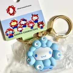 万博 サンリオ ミャクミャク シナモロール キーホルダー パステル 水色