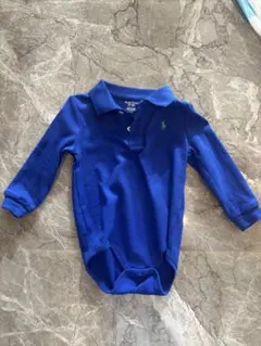Ralph Lauren 青 ポロシャツロンパース 18M