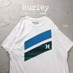 Hurley 白Tシャツ 企業ロゴ