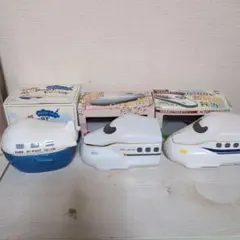 淡路屋 新幹線弁当 N700系他 陶器製 弁当箱 3個セット箱付きのサムネイル