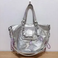 y2k ギャル COACH ラインストーン チェーンショルダーバッグ ポピー