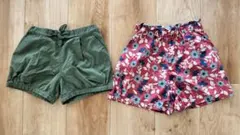 ユニクロ　キッズ　ボトムス　ショートパンツ　 半ズボン 130㎝　2枚セット