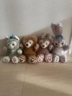 ダッフィー&フレンズ　ぬいぐるみパペット4体セット