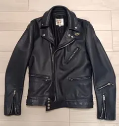 ルイスレザー サイクロン 441T ネイビー カウハイド 36
