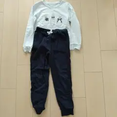 GU キッズ パジャマ サイズ130 全体的に毛羽立ちあり。