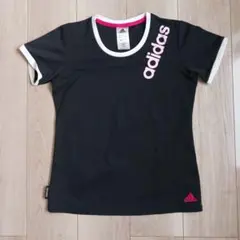adidas ブラック Tシャツ Lサイズ