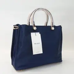 新品 ミアン CLIVIA 軽量2wayハンドバッグ 2241-115-1 NV