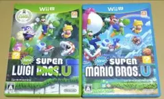 New スーパールイージ U スーパーマリオブラザーズ・U WiiU 2点セット