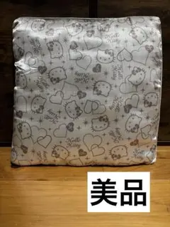平成レトロ 激レア ハローキティ コットンフラワー デニム クッション