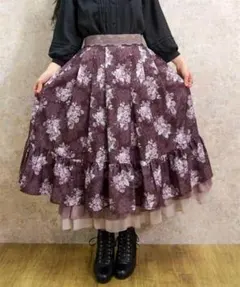 みなみ☆断捨離中様専用 新品 アクシーズファム 彼岸花柄プリーツ