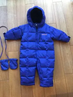 ラルフローレン  ダウン　つなぎ　ジャンプスーツ　18M 青　あったかい