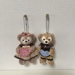 ダッフィー & シェリーメイ ストラップ　バレンタインデー