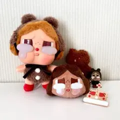 POPMART CryBaby CryingAgain クマ ぬいぐるみ バッジ