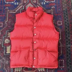 THE NORTH FACE 70s 茶タグ ダウンベスト S ヴィンテージ　赤