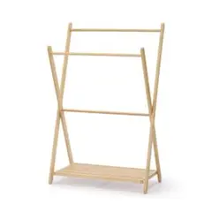 新品✨無印良品の竹材　ラック付きタオルハンガー