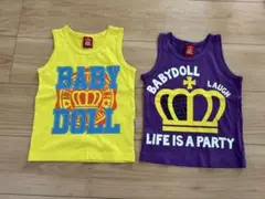baby doll タンクトップ100サイズ　２点セット