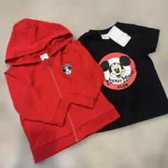 【新品含む】ミッキーマウス パーカーとTシャツセット